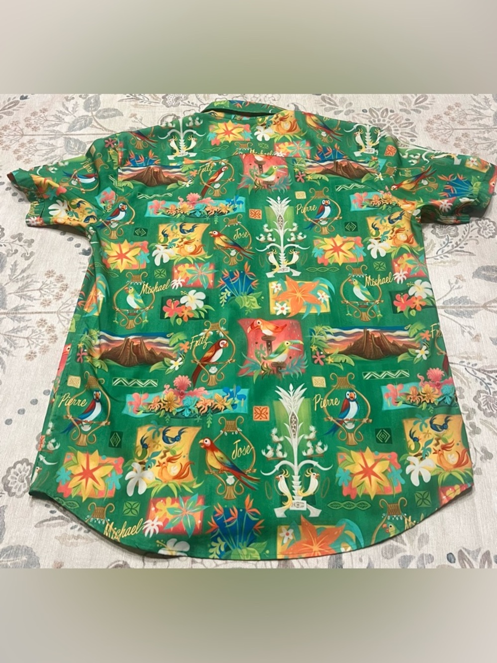 RSVLTS Disney Parks Enchanted Tiki Room KUNUFLEX Short Sleeve Shirt Size XL - Picture 4 of 6